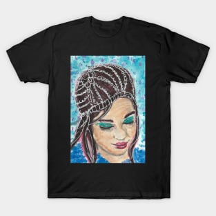 Woman face  art painting T-Shirt